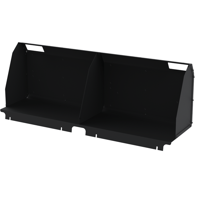 Full-length utility shelf without the face plate