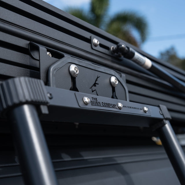 Compact Telescopic Ladder - Angled Steps - The Bush Company