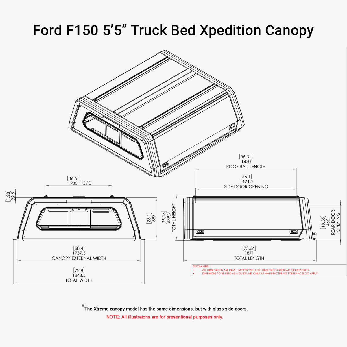Ford F150 Xpedition CapRax Canopy by Rhinoman - The Bush Company