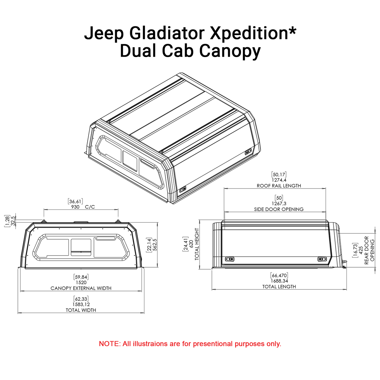 Jeep Gladiator Xpedition CapRax Canopy by Rhinoman - The Bush Company
