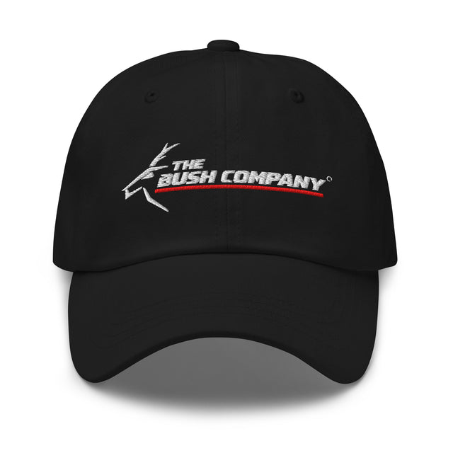 Baseball Cap - Adjustable Buckle - White Logo - The Bush Company