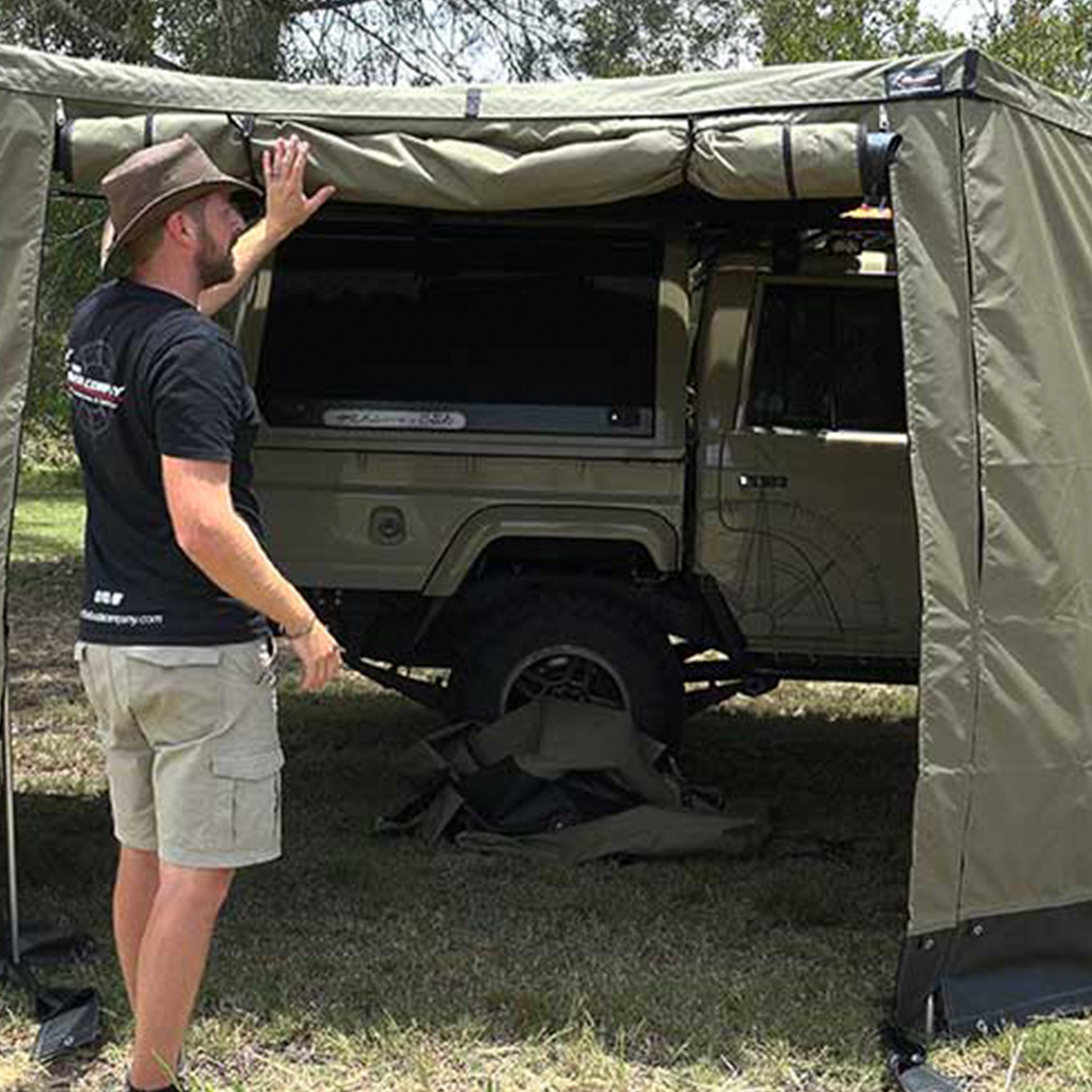 テント・タープ StoreY. Wall Kit for 180 XT MAX Awning | Canvas Privacy Panels – Bush