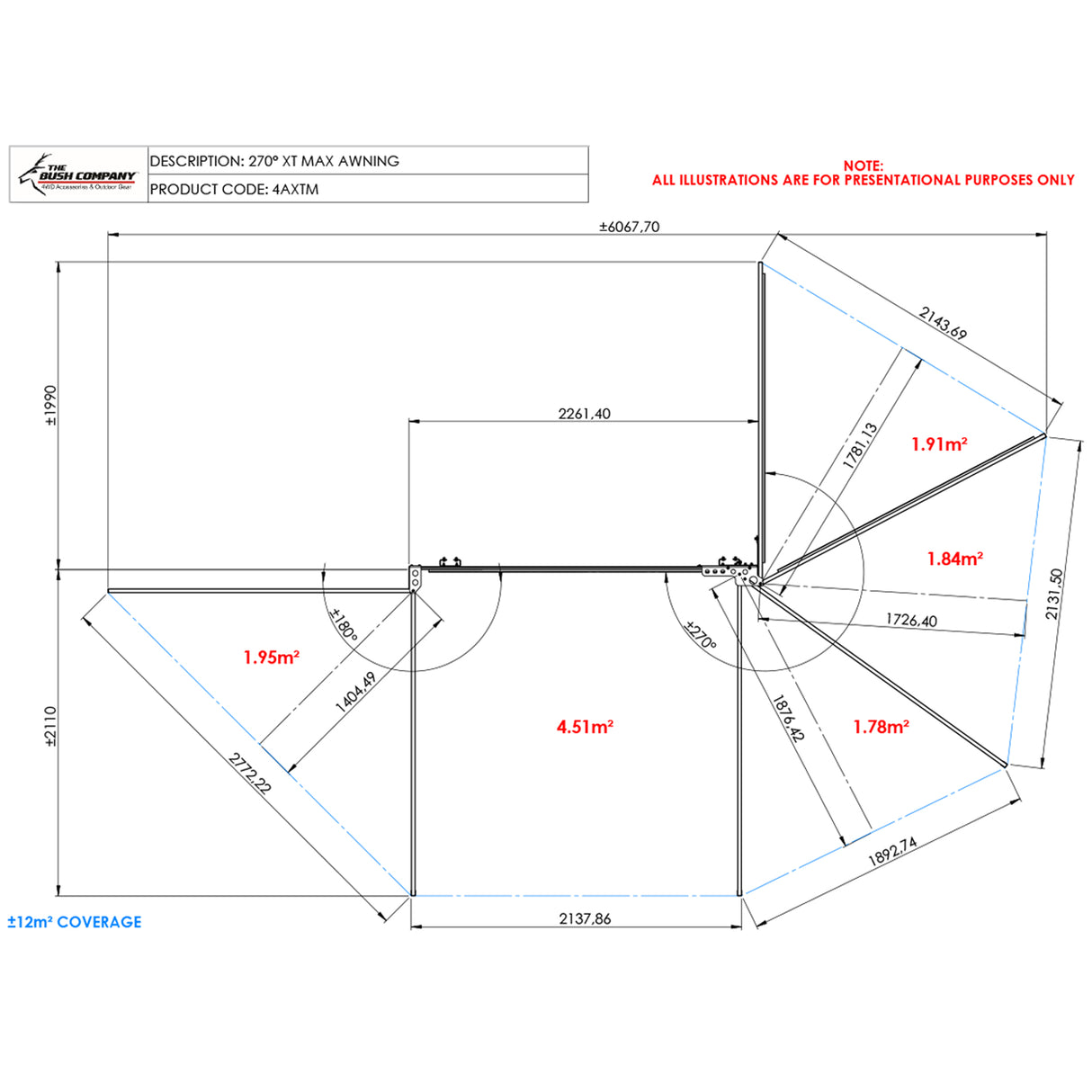 270 XT MAX Awning Mk2 - The Bush Company