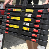 Deluxe Telescopic Ladder - Wide, Angled Steps - The Bush Company