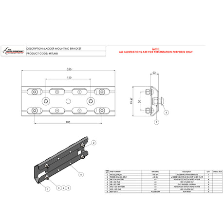 Ladder Mount Bracket - The Bush Company