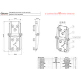 Rooftop Tent HD Hinge Set - Large - The Bush Company