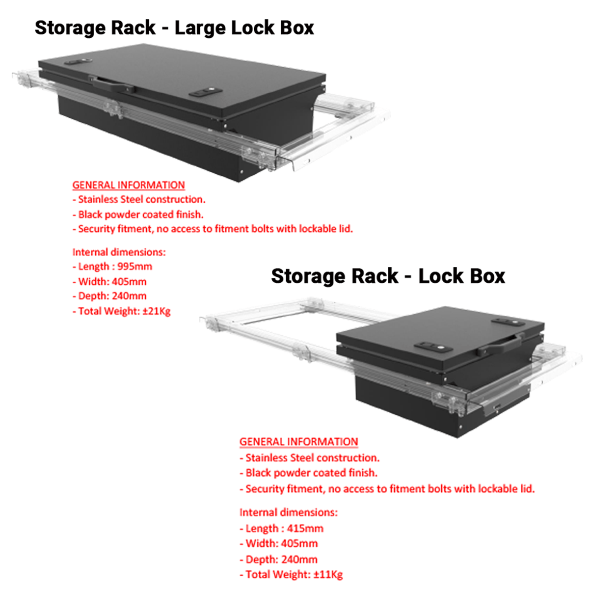 Lock Boxes For Canopy Storage Rack – The Bush Company