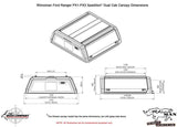 Mazda BT - 50 2011 - 2020 Dual Cab Xpedition Caprax Canopy by Rhinoman - The Bush Company