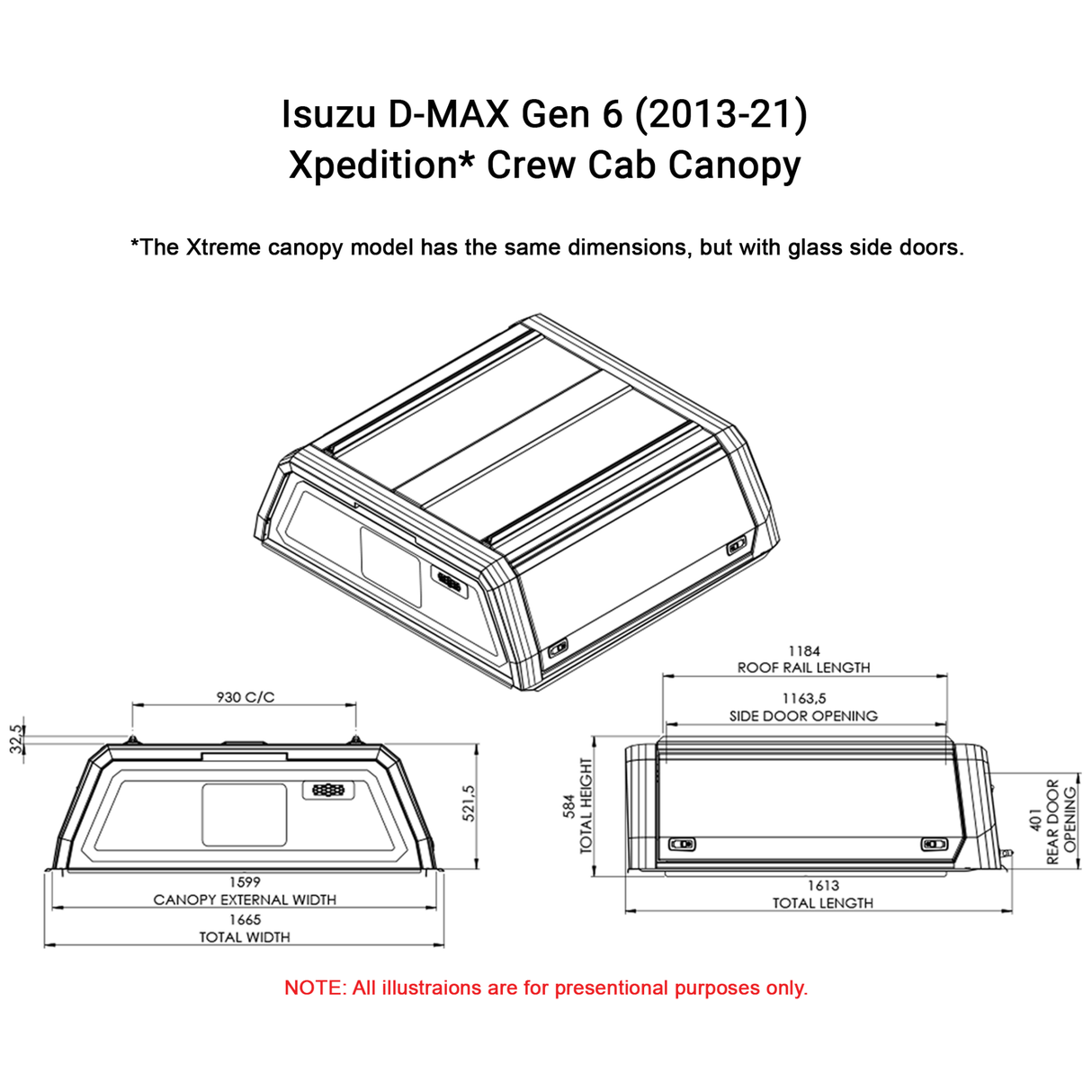 Isuzu D - Max 2013 - 21 Dual Cab Xtreme CapRax Canopy by Rhinoman - The Bush Company