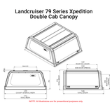 Landcruiser 70 Series Dual Cab Xpedition Caprax Canopy by Rhinoman - The Bush Company
