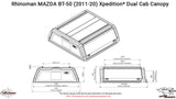 Mazda BT - 50 2021+ Dual Cab Xtreme CapRax Canopy by Rhinoman - The Bush Company