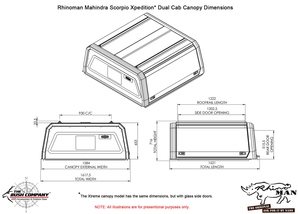Mahindra S11 2006 - on Dual Cab Xpedition CapRax Canopy by Rhinoman - The Bush Company