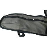 Mesh zip pocket inside the lid of the large 86L duffle bag