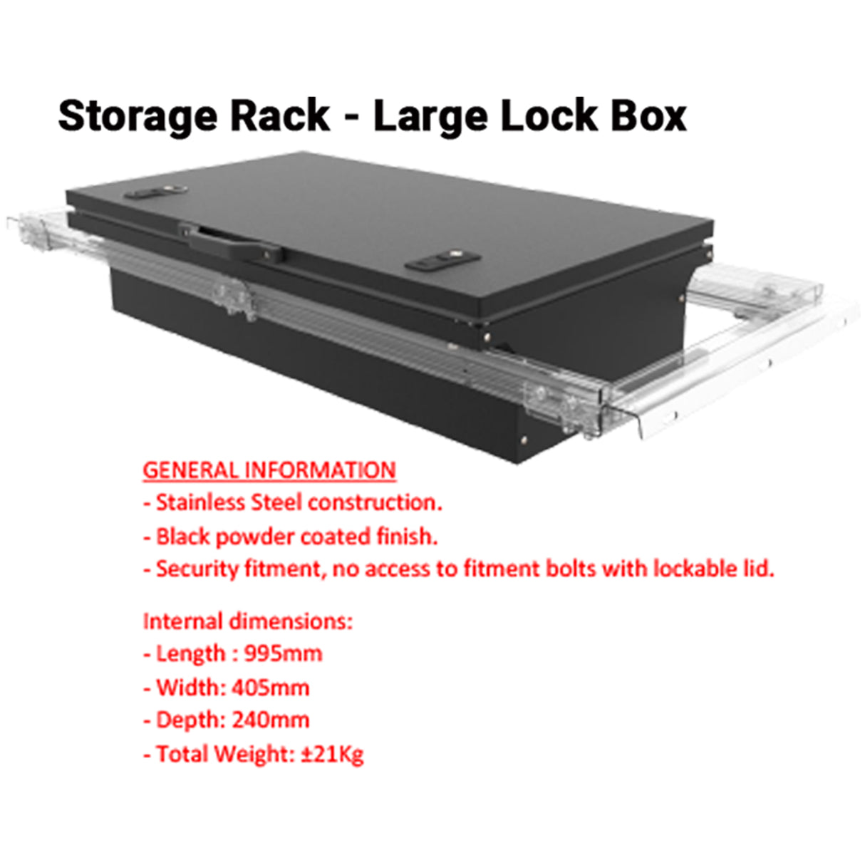 Lock Boxes For Canopy Storage Rack - The Bush Company