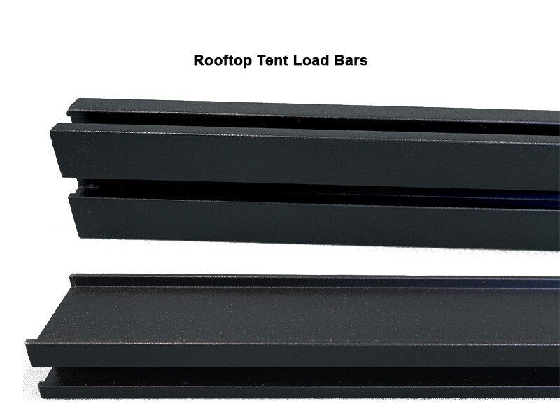 Close-up of the load bar's extruded aluminium profile and Ezi-Slot channel