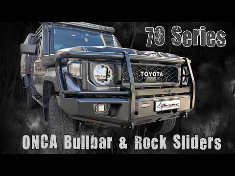 ONCA Landcruiser 70 Series Dual Cab Extreme Rock Sliders