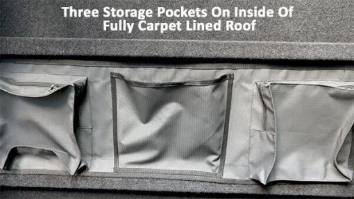 Internal roof storage pockets