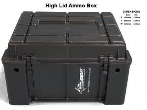 High Lid Ammo Box Top View With Dimensions