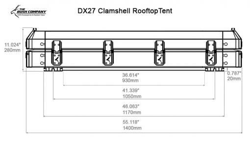 Clamshell Rooftop Tent DX27